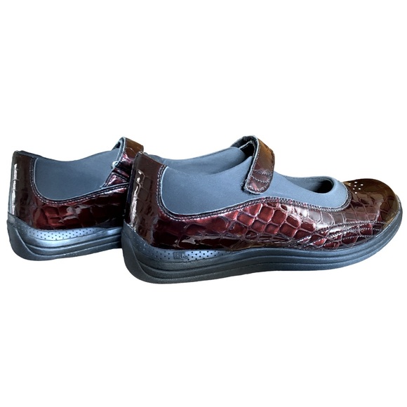 DREW I Rose Mary Jane Croc Embossed Patent Leather Ortho Shoes 9W - Picture 9 of 14